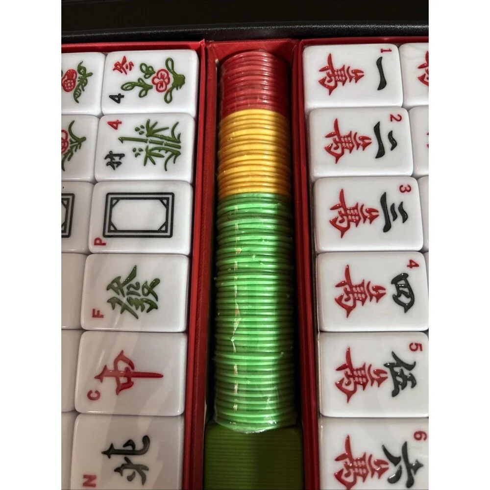 Chinese Mahjong Set X-Large 146 Numbered Melamine 1.5